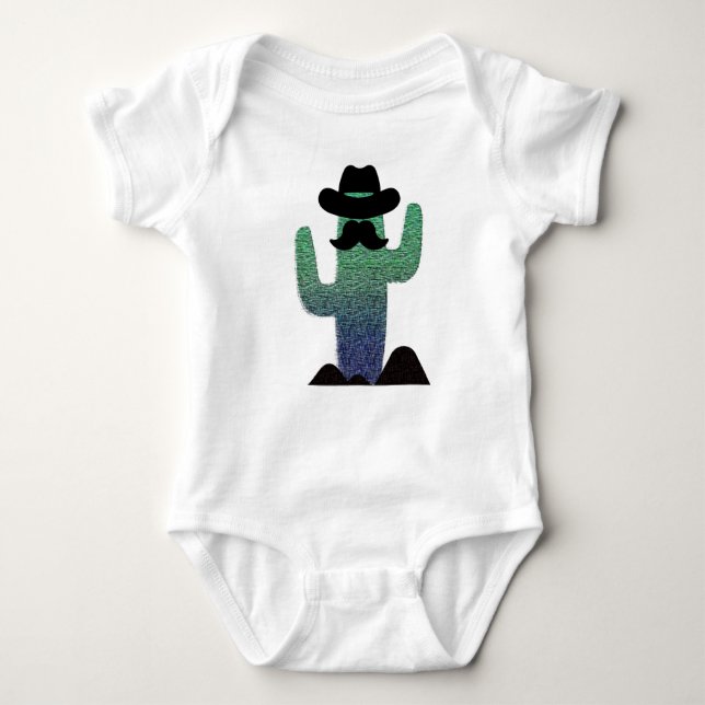 Body Para Bebé Cowboy Cactus (Anverso)