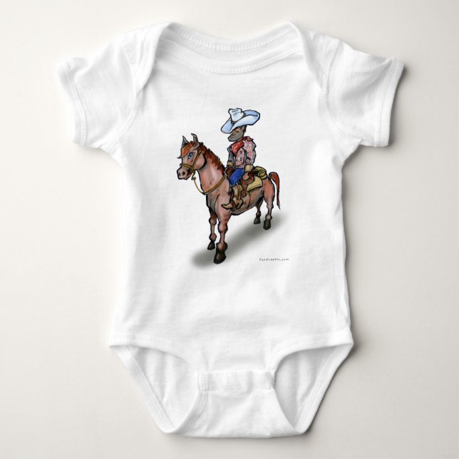 Body Para Bebé Cowboy n Horse (Anverso)