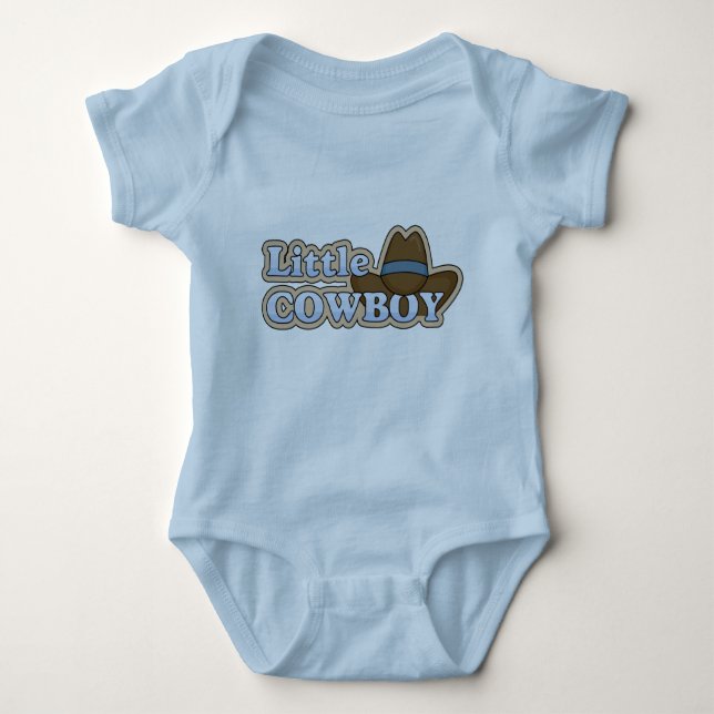 Body Para Bebé Cowboy pequeño - Boys Western (Anverso)