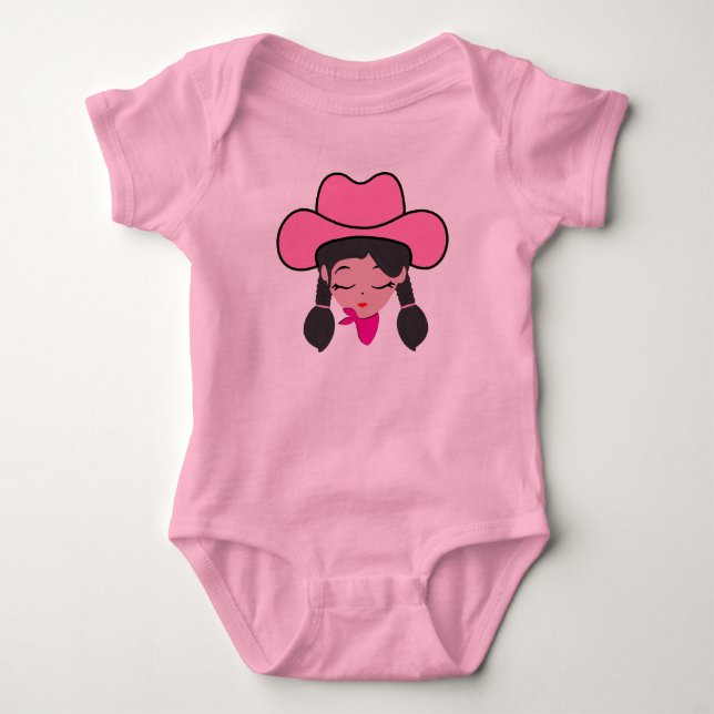 Body Para Bebé Cowgirl (Anverso)