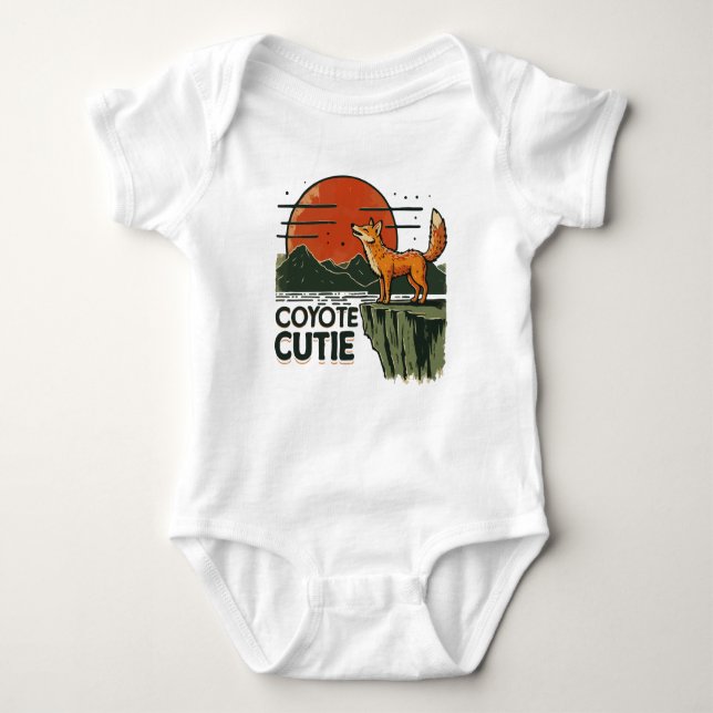 Body Para Bebé Coyote cutie (Anverso)