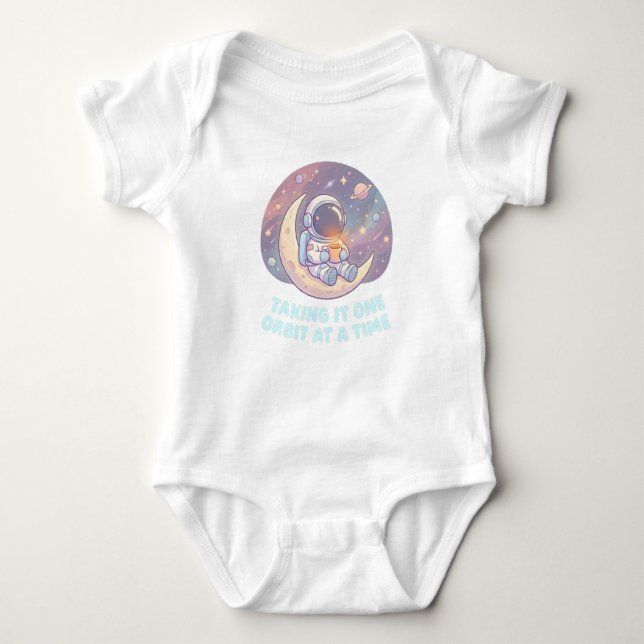 Body Para Bebé Cozy Astronaut Baby Bodysuit – Cute Space Baby (Anverso)
