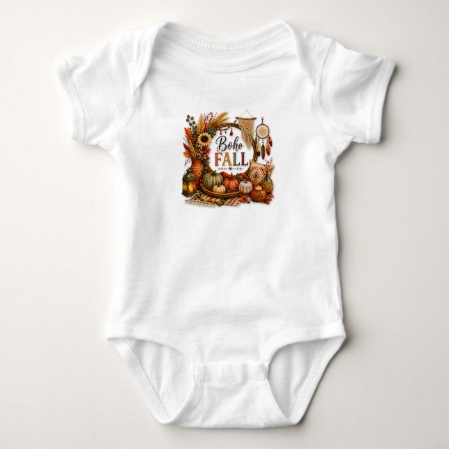 Body Para Bebé Cozy Boho Fall / Bohemio Acogedor (Anverso)