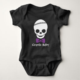 Body Para Bebé Cranio Baby Boy Skull con bolas moradas