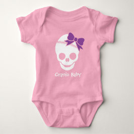Body Para Bebé Cranio Kid Chica Skull con morado