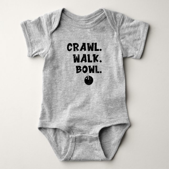 Body Para Bebé Crawl Walk Bowl, Bowling Baby Bowling Buddy (Anverso)