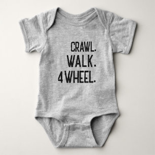 Body Para Bebé Crawl Walk Cuatro Ruedas, Atv Bebé