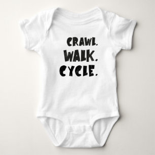 Body Para Bebé Crawl Walk Cycle - Bebé en Bicicleta - Bebé en Cic