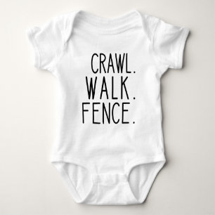 Body Para Bebé Crawl Walk Fence, Futuro Esgrimista Infantil