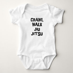 Body Para Bebé Crawl Walk Jiu-Jitsu Funny