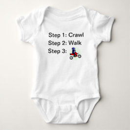 Body Para Bebé Crawl Walk Motocross Bicicleta de Tierra