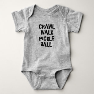 Body Para Bebé Crawl Walk Pickleball Funny