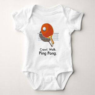 Body Para Bebé Crawl Walk Ping Pong Table Tennis Baby Bodysuit