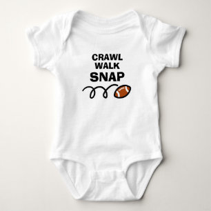 Body Para Bebé CRAWL WALK SNAP Deportes de fútbol americano lindo