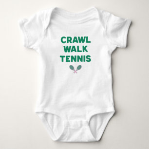 Body Para Bebé Crawl Walk Tennis Funny