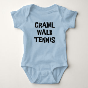 Body Para Bebé Crawl Walk Tennis Funny