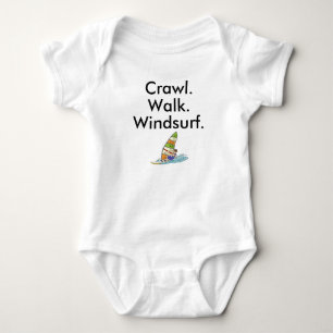 Body Para Bebé Crawl Walk Windsurf Windsurfer Baby Bodysuit