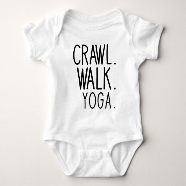 Body Para Bebé Crawl Walk Yoga (Anverso)