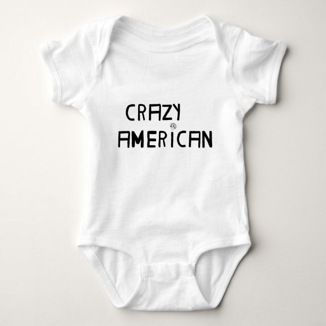 BODY PARA BEBÉ CRAZY AMERICAN BABIES (Anverso)