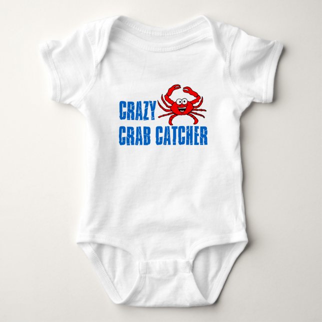 Body Para Bebé Crazy Crab Catcher (Anverso)
