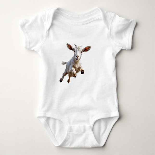 Body Para Bebé Crazy Jumping Baby Goat Kid (Anverso)