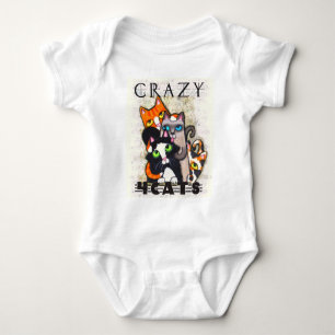 Body Para Bebé Crazy Para Gatos Baby Creeper