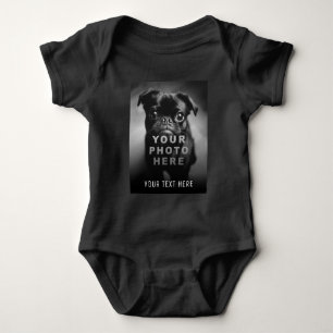 Body Para Bebé Crea tu propia foto simple y texto personalizado