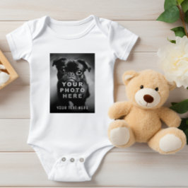 Body Para Bebé Crea tu propia foto simple y texto personalizado