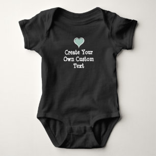 Body Para Bebé Crea tu propio texto personalizado con Sage Heart 
