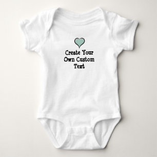 Body Para Bebé Crea tu propio texto personalizado con Sage Heart