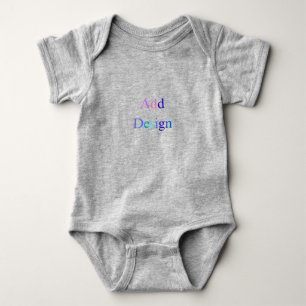 Body Para Bebé Crear su propio diseño personalizado negro