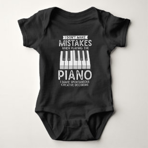 Body Para Bebé Creativo músico pianista testigo amante de la músi
