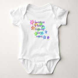 Body Para Bebé "Crecer como una maleza" Funny Rainbow Baby Bodysu