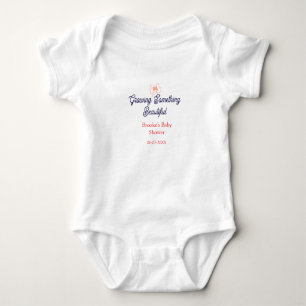 Body Para Bebé creciendo algo hermoso lazo de melocotón baby show