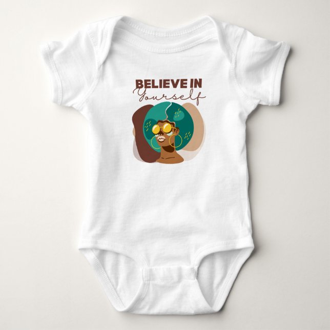 Body Para Bebé Cree en ti mismo camiseta bebé (Anverso)