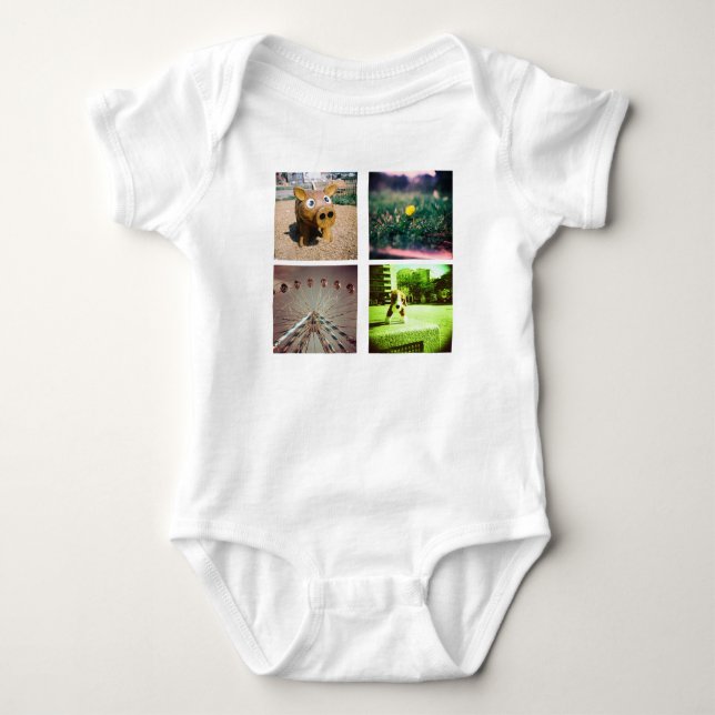 Body Para Bebé Cree un instagram único y original (Anverso)