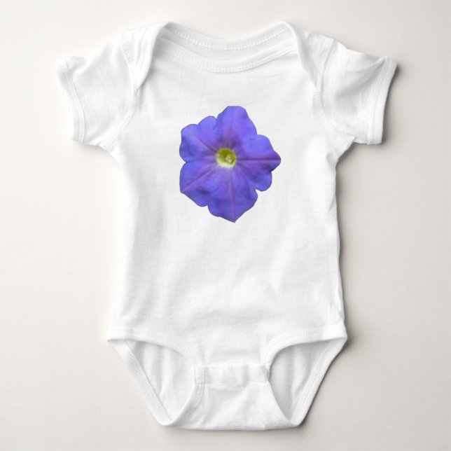 Body Para Bebé Creeper de bebé de Blue Petunia (Anverso)