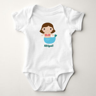 Body Para Bebé Creeper de bebé sirena personalizado
