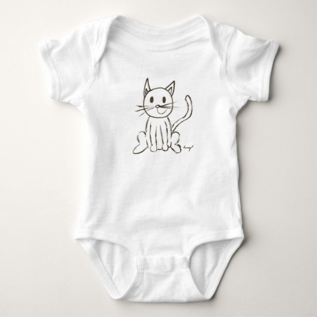 Body Para Bebé Creeper de infante Kitty (Anverso)