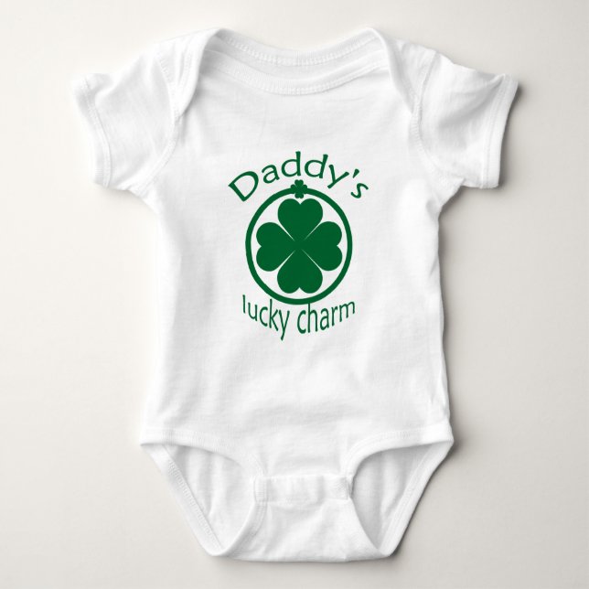 Body Para Bebé Creeper infantil de encanto de St Patrick's Daddys (Anverso)