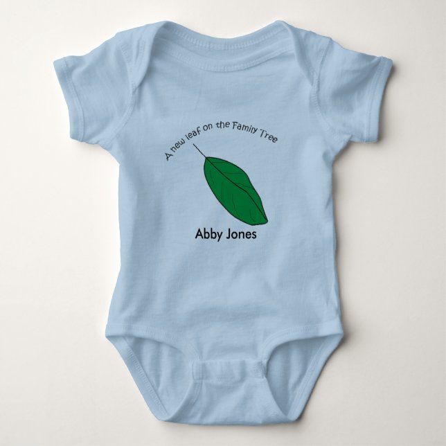 Body Para Bebé Creeper - Nueva hoja (Anverso)