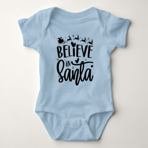 Body Para Bebé Creer en Santa - Navidades