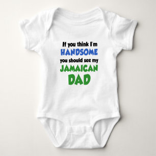 Body Para Bebé Creo que soy un padre jamaiquino guapo