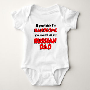 Body Para Bebé Creo que soy un padre ruso guapo