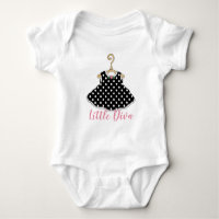 Crepres de infantes de diva con ropa negra