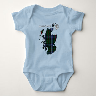 Body Para Bebé Crest de Clan Donnachaidh (Robertson) /Tartan de C