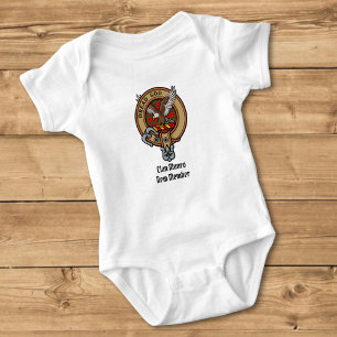 Body Para Bebé Crest de Clan Munro sobre Tartán