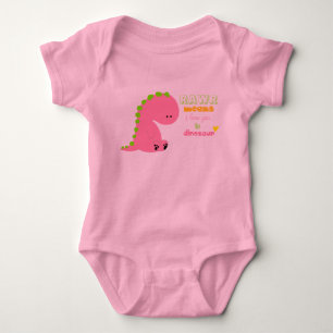 Body Para Bebé cresta de dinosaurio