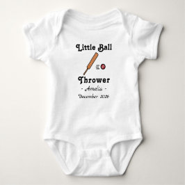 Body Para Bebé Cricket Baby Shower Little Ball Thrower Cricketer