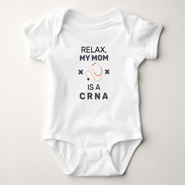Body Para Bebé CRNA Mom Nurse Anesthetist Baby Bodysuit (Anverso)